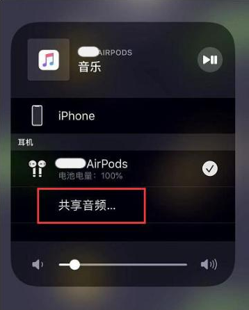 荣昌苹果14音频维修点分享iPhone14音频共享设置方法 