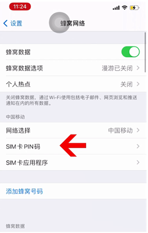 荣昌苹果14维修网分享如何给iPhone14的SIM卡设置密码 