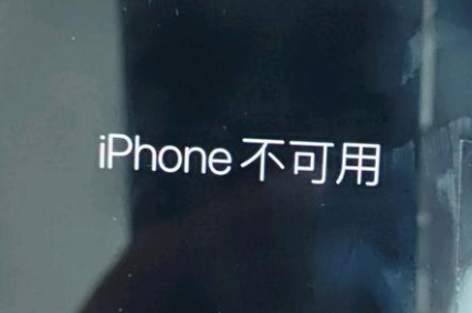 荣昌苹果服务网点分享锁屏界面显示“iPhone 不可用”如何解决 